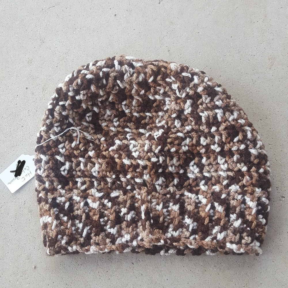 Handmade Crochet Beanie for Ponytail or Bun
